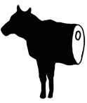 Částečná kráva - logo